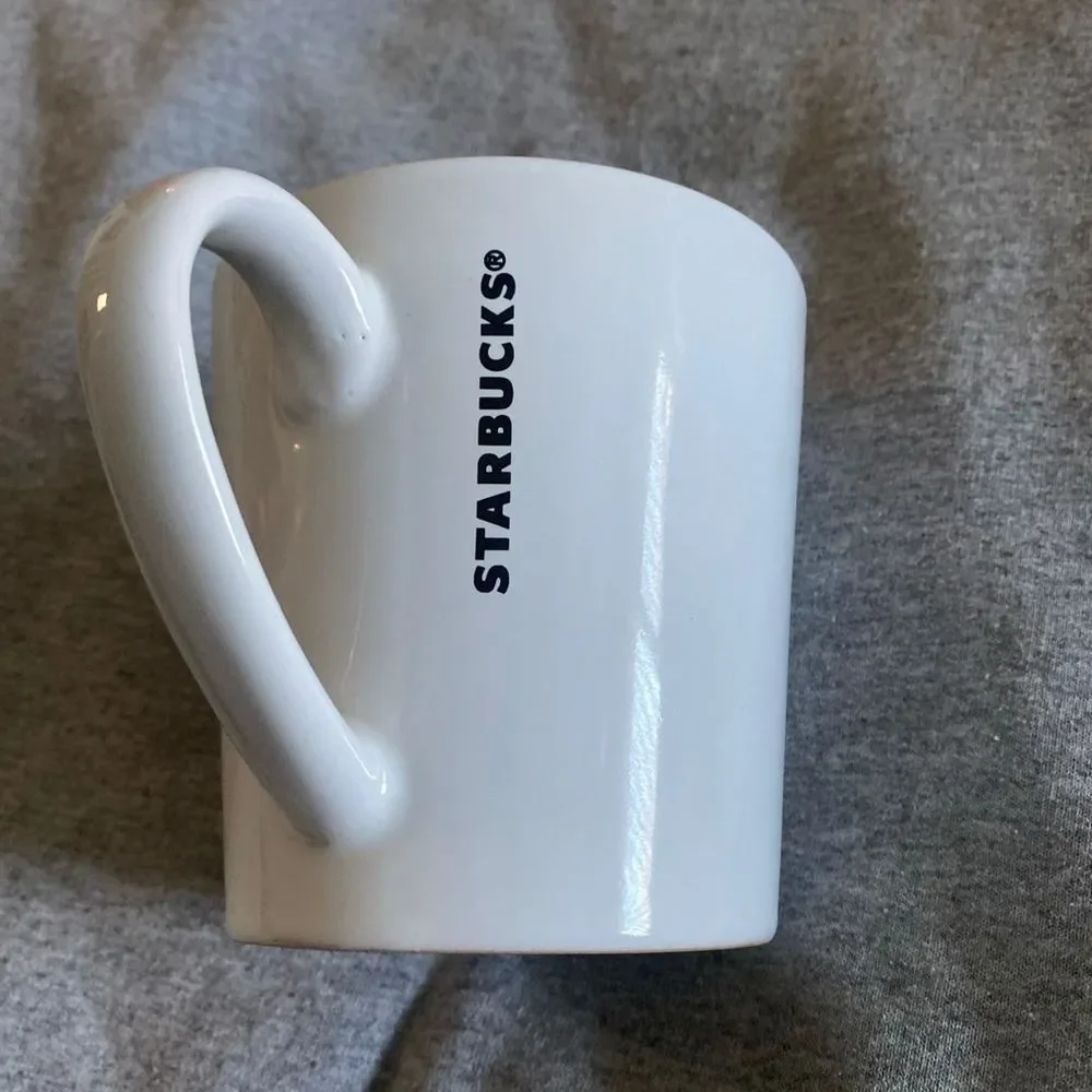 Starbucks White Green Siren Mermaid Logo 14.2 oz Coffee Mug Tea Cup 2017